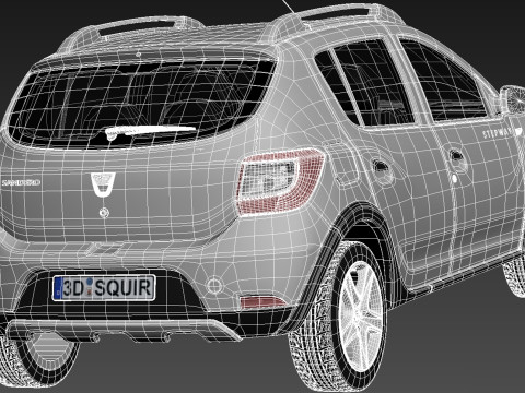 Dacia Sandero 2013 stepway Modelo 3D