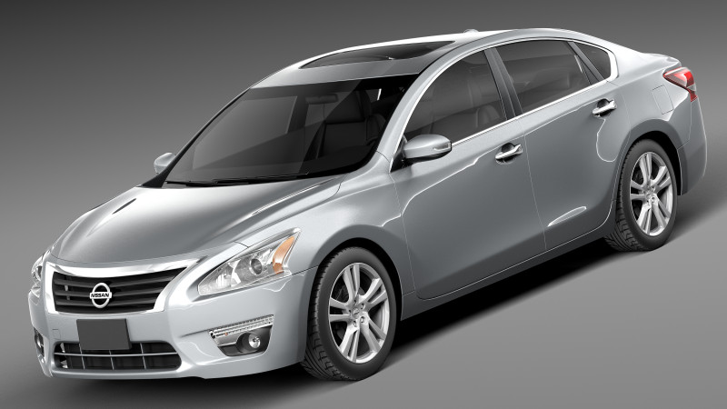 Nissan Altima Sedan 2013 3D-Modell .c4d .max .obj .3ds .fbx .stl .blend 