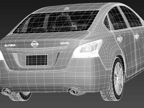 Nissan Altima Sedan 2013 3D-Modell