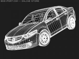 Honda Accord 2009 sedan 3D मॉडल