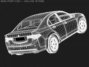 Honda Accord 2009 sedan 3D मॉडल