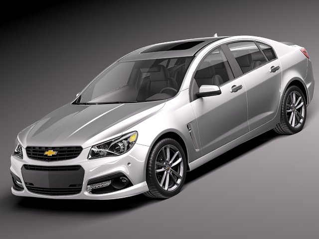 Chevrolet SS 2014 3D Model .c4d .max .obj .3ds .fbx .stl .blend 