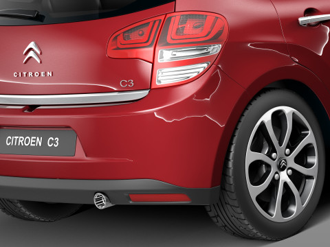 Citroen C3 2013 Model 3D