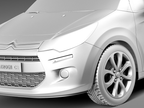 Citroen C3 2013 Model 3D