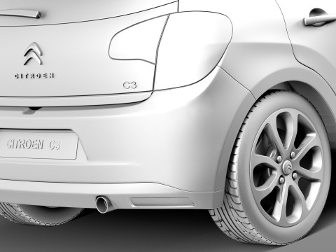 Citroen C3 2013 Model 3D