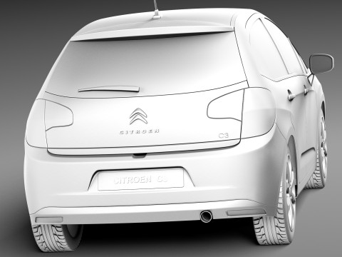 Citroen C3 2013 Model 3D
