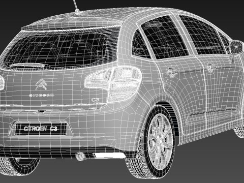 Citroen C3 2013 Model 3D