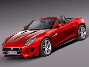 Jaguar F-type Convertible 2014 Model 3D