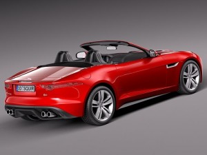 Jaguar F-type Convertible 2014 3D Model