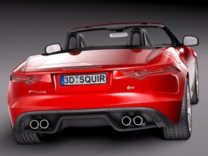 Jaguar F-type Convertible 2014 3D Model