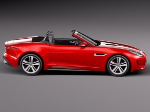 Jaguar F-type Convertible 2014 3D Model