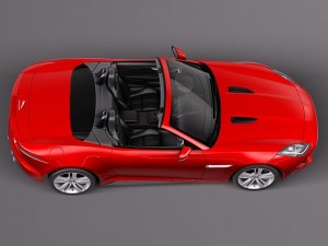 Jaguar F-type Convertible 2014 3D Model