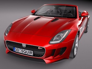 Jaguar F-type Convertible 2014 3D Model