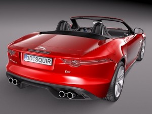 Jaguar F-type Convertible 2014 3D Model