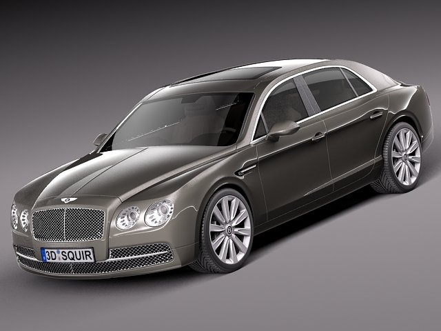 Bentley Flying Spur 2014 3D Модель .c4d .max .obj .3ds .fbx .stl .blend 