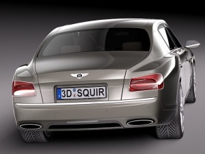 Bentley Flying Spur 2014 3D Модель