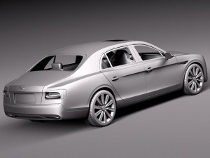 Bentley Flying Spur 2014 3D Модель
