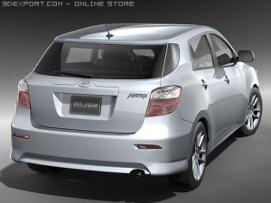Toyota Matrix Hatchback 2009 3D 모델