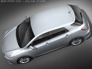 Toyota Matrix Hatchback 2009 3D 모델