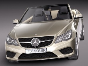 Mercedes-Benz E-class Cabriolet 2014 3D Model