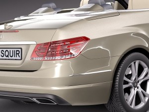 Mercedes-Benz E-class Cabriolet 2014 3D Model