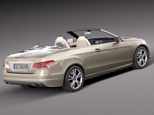 Mercedes-Benz E-class Cabriolet 2014 3D Model