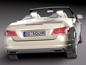 Mercedes-Benz E-class Cabriolet 2014 3D Model