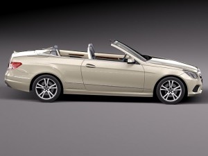 Mercedes-Benz E-class Cabriolet 2014 3D Model