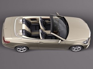 Mercedes-Benz E-class Cabriolet 2014 3D Model