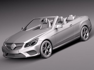 Mercedes-Benz E-class Cabriolet 2014 3D Model