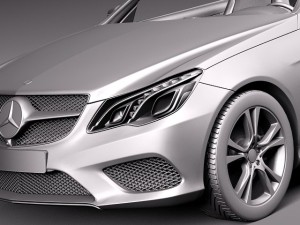 Mercedes-Benz E-class Cabriolet 2014 3D Model