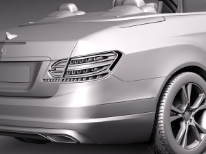 Mercedes-Benz E-class Cabriolet 2014 3D Model