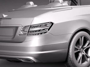 Mercedes-Benz E-class Cabriolet 2014 3D Model