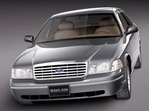 Crown Victoria 1998-2011 3D Model