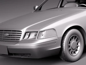 Crown Victoria 1998-2011 3D Model
