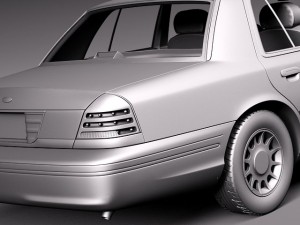 Crown Victoria 1998-2011 Model 3D