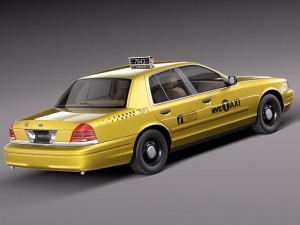 Crown Victoria New York Taxi 1998-2011 Modello 3D