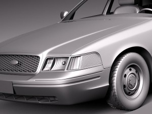 Crown Victoria New York Taxi 1998-2011 Modello 3D