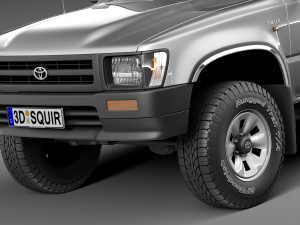 Toyota Hilux Pickup Regular Cab 1989-1997 Modelo 3D
