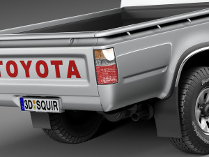 Toyota Hilux Pickup Regular Cab 1989-1997 Modelo 3D