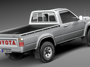 Toyota Hilux Pickup Regular Cab 1989-1997 Modelo 3D