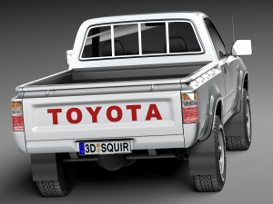 Toyota Hilux Pickup Regular Cab 1989-1997 Modelo 3D