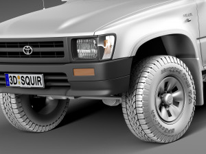 Toyota Hilux Pickup Regular Cab 1989-1997 Modelo 3D