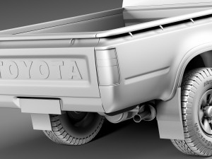Toyota Hilux Pickup Regular Cab 1989-1997 Modelo 3D