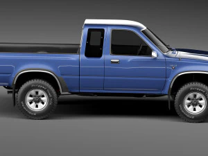 Toyota Hilux Pickup Extended Cab 1989-1997 3D Model