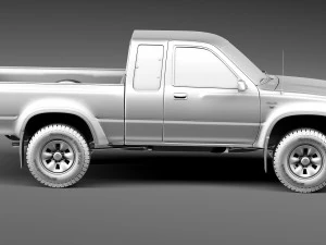 Toyota Hilux Pickup Extended Cab 1989-1997 3D Model