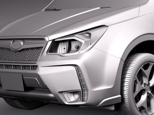Subaru Forester 2014 3D Модель