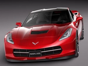 Chevrolet Corvette C7 Stingray Coupe 2014 3D Model