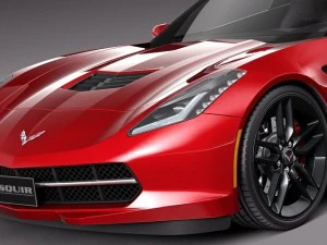 Chevrolet Corvette C7 Stingray Coupe 2014 3D Model