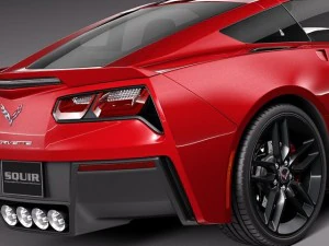 Chevrolet Corvette C7 Stingray Coupe 2014 3D Model